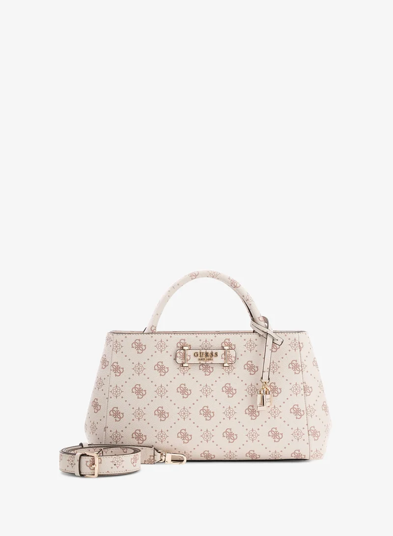 GUESS  Carrie Logo Girlfriend Satchel Bag for Women | Best Price UAE